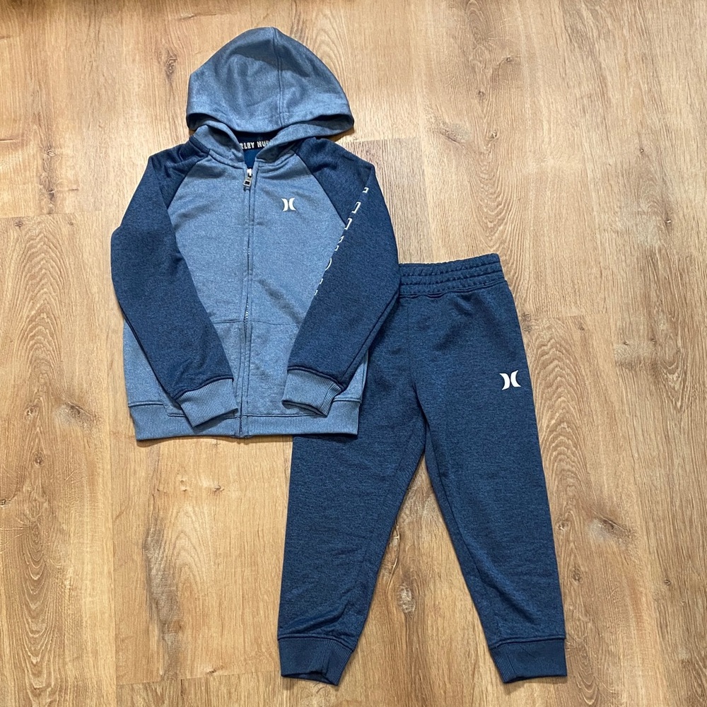 Hurley Kids Blue Jogger Set - Size 4T